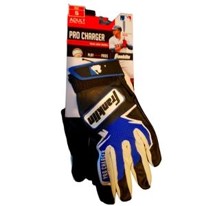 New pair  adult Franklin Pro charger baseball Batting gloves blue size small